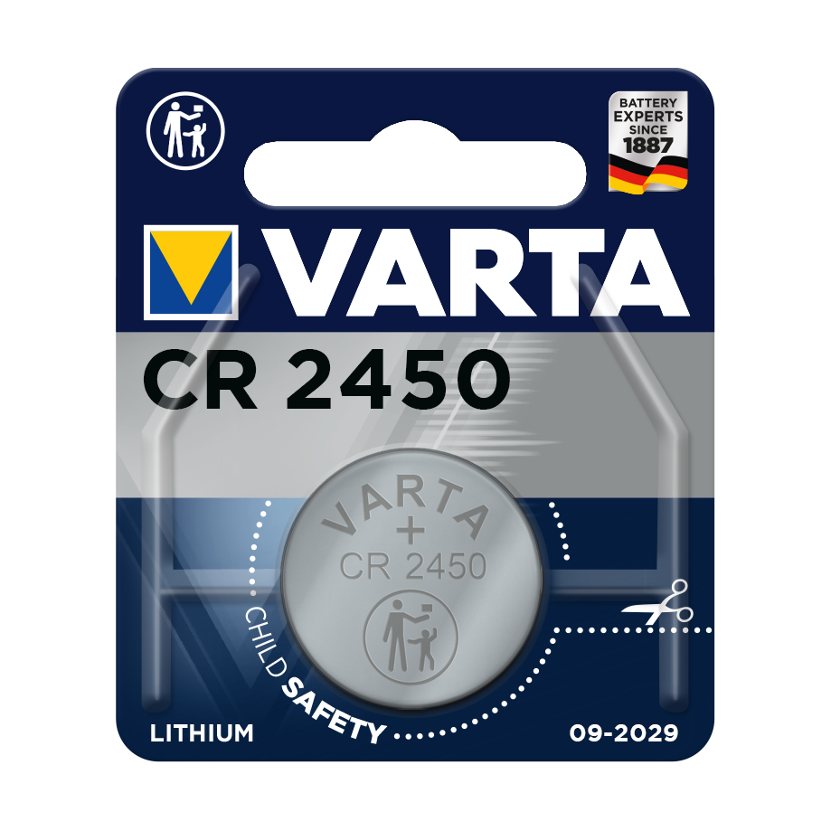 Knappcellbatteri Varta Lithium CR2450 3v