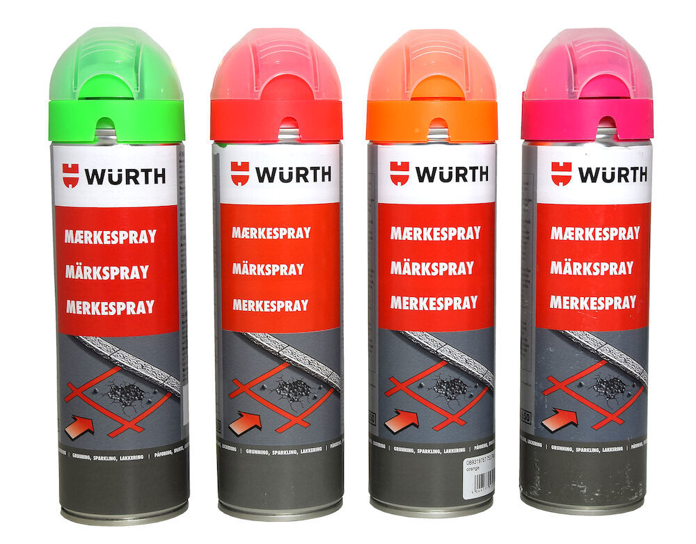 WURTH MÄRKSPRAY FLUOR. GRÖN 500 ML