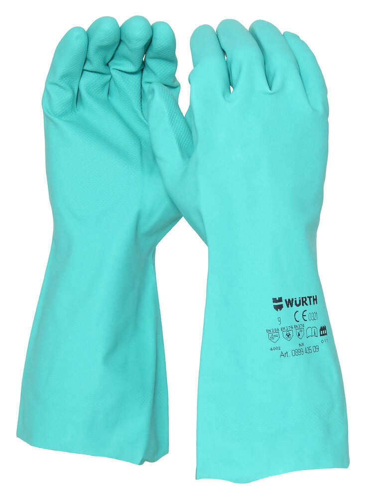 WURTH NITRILHANDSKE 33CM STL 10