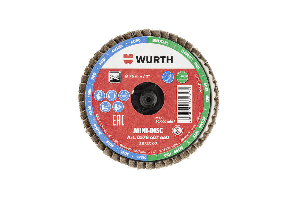 WURTH MINI LAMELL-DISC K40 75MM