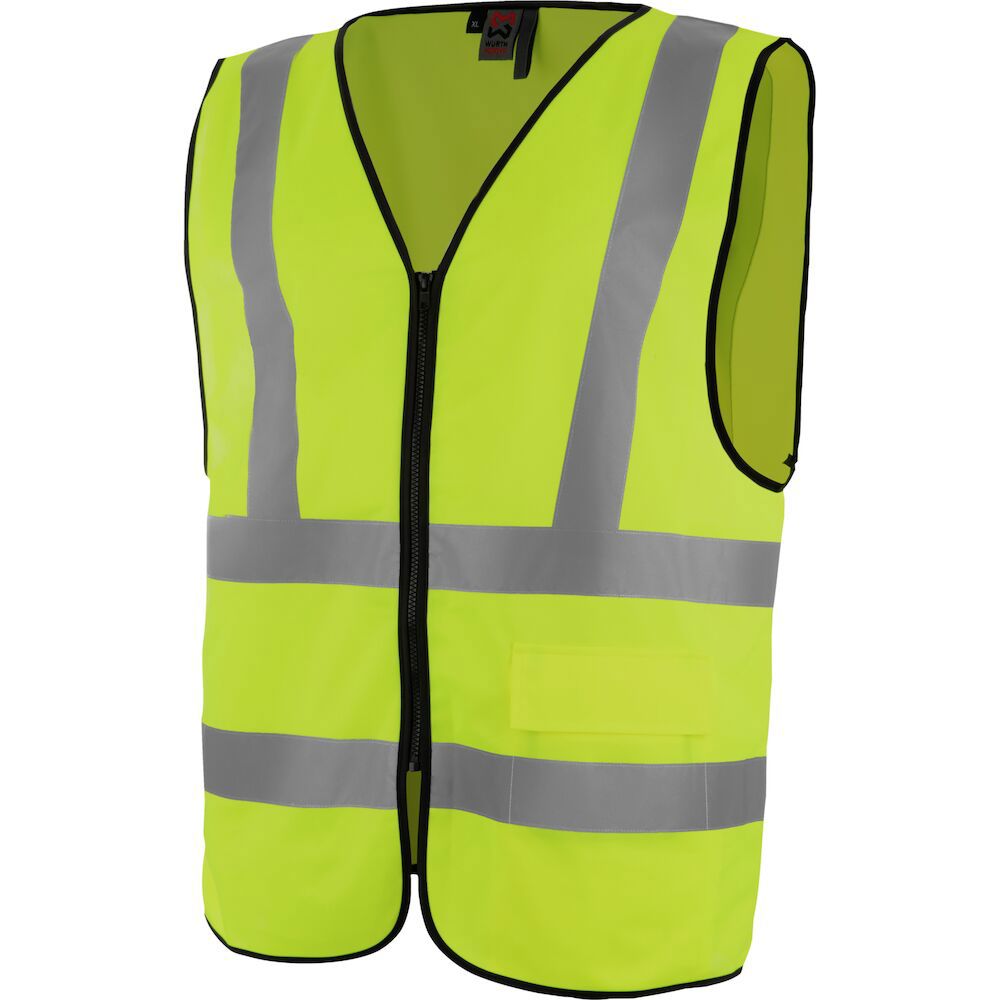 WURTH VARSELVÄST MODYF ZIP GUL S/M