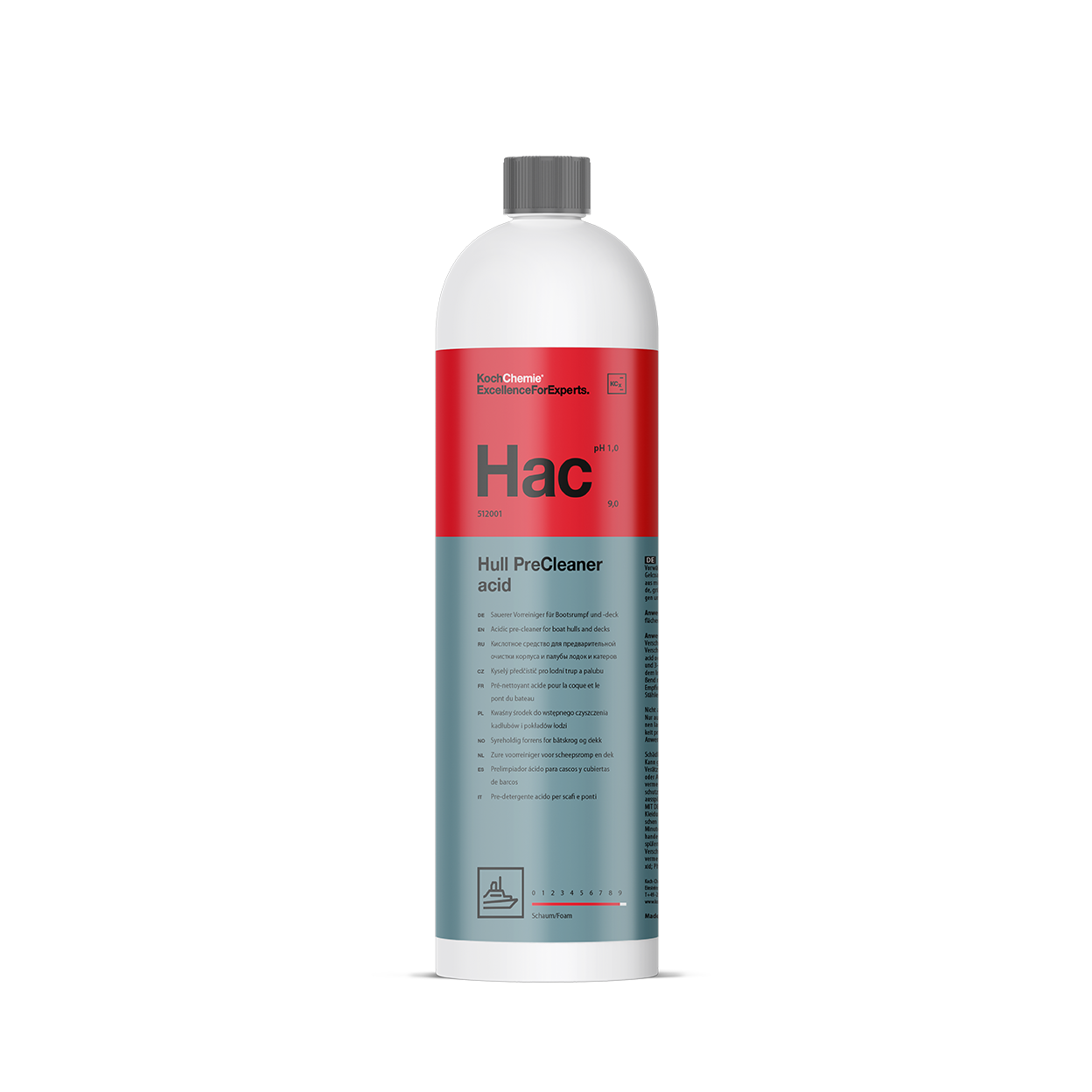Syrabaserad Förtvättsmedel Koch-Chemie Hull PreCleaner Acid, 1 liter