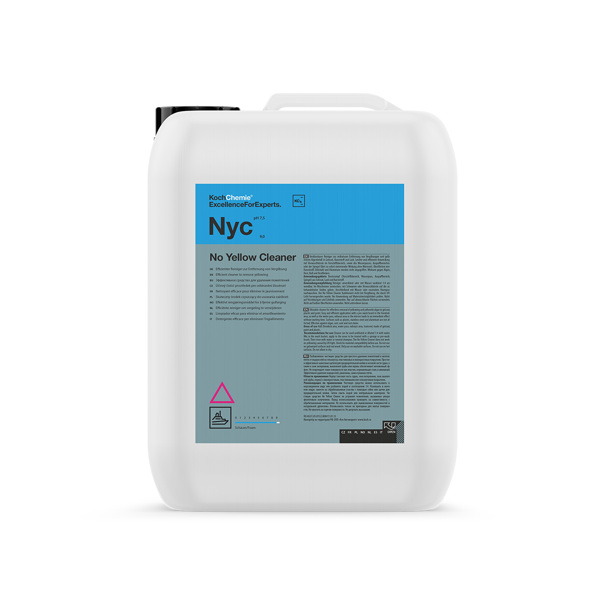 Vattenlinjetvätt Koch-Chemie No Yellow Cleaner, 10 liter