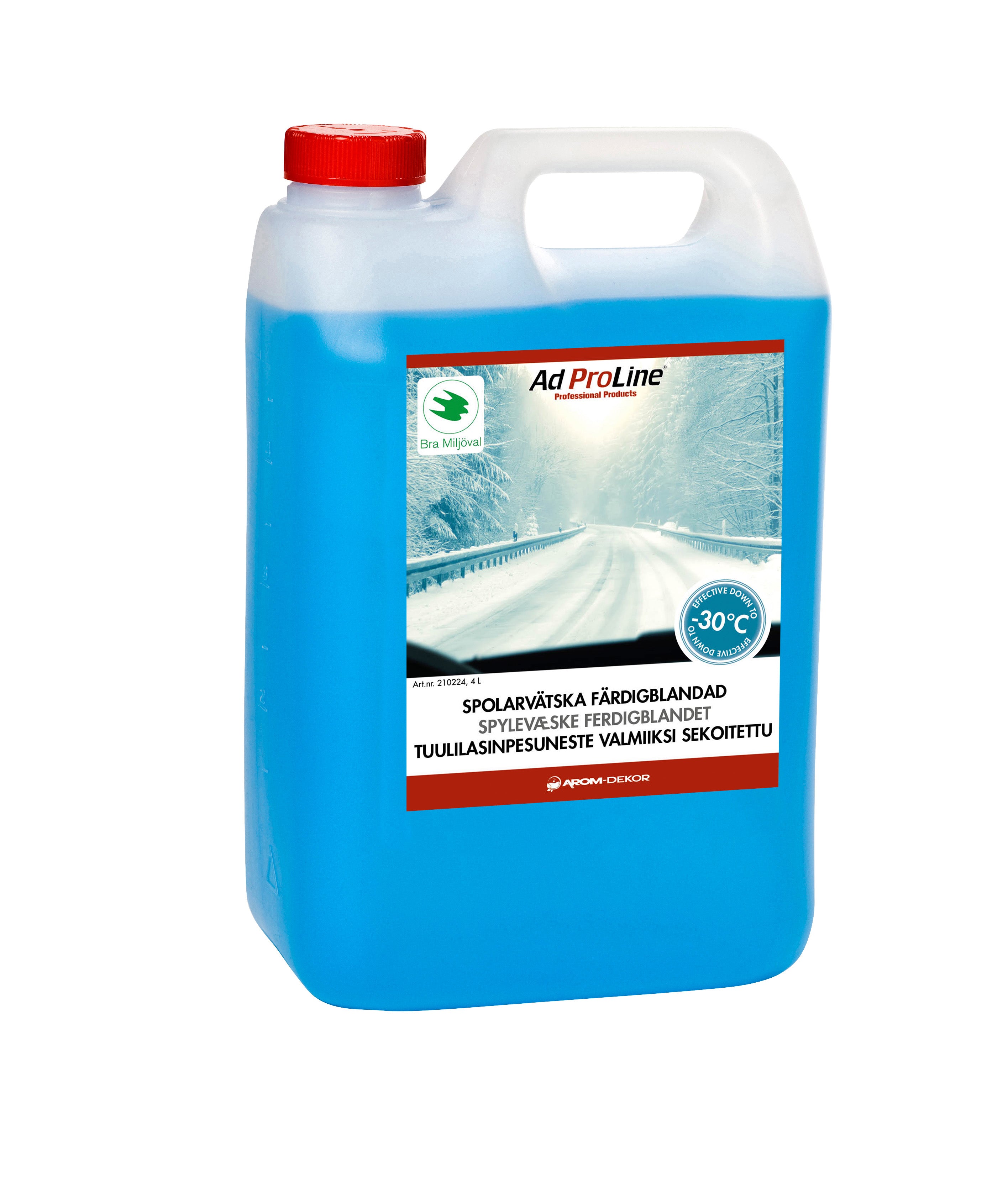 Färdigblandad spolarvätska 4 liter -30°C