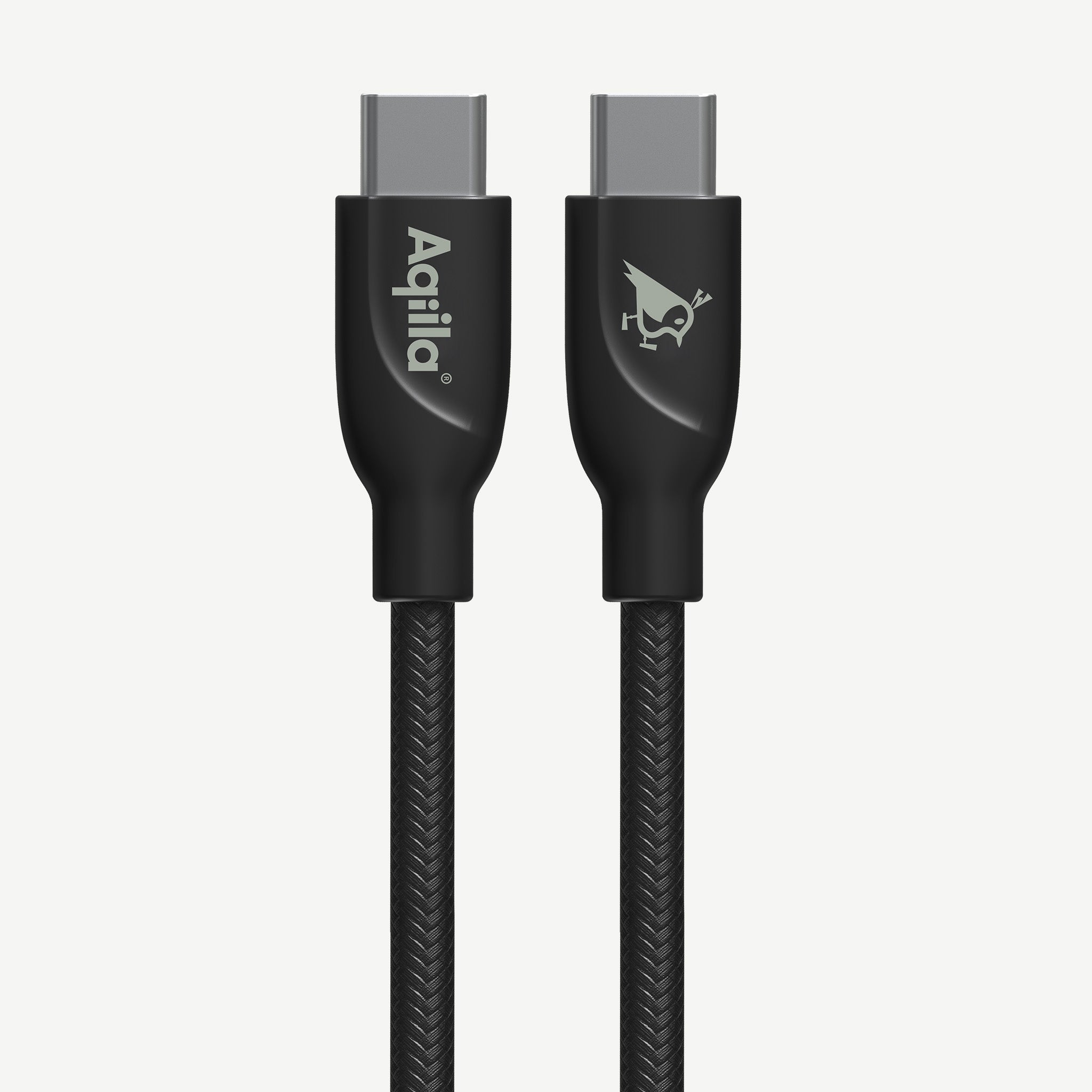 Aqiila Cablebird CB11 kabel USB C till C 240W flätad 1m svart