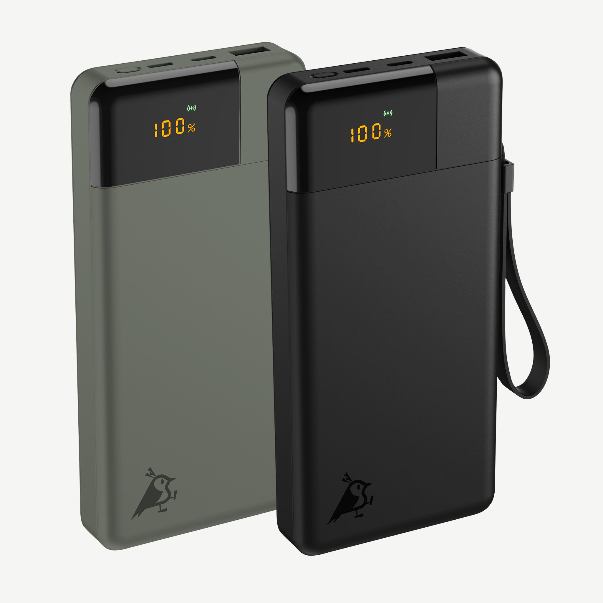 Aqiila Powerbird B20M powerbank 20 000 mAh 20W mossgrön