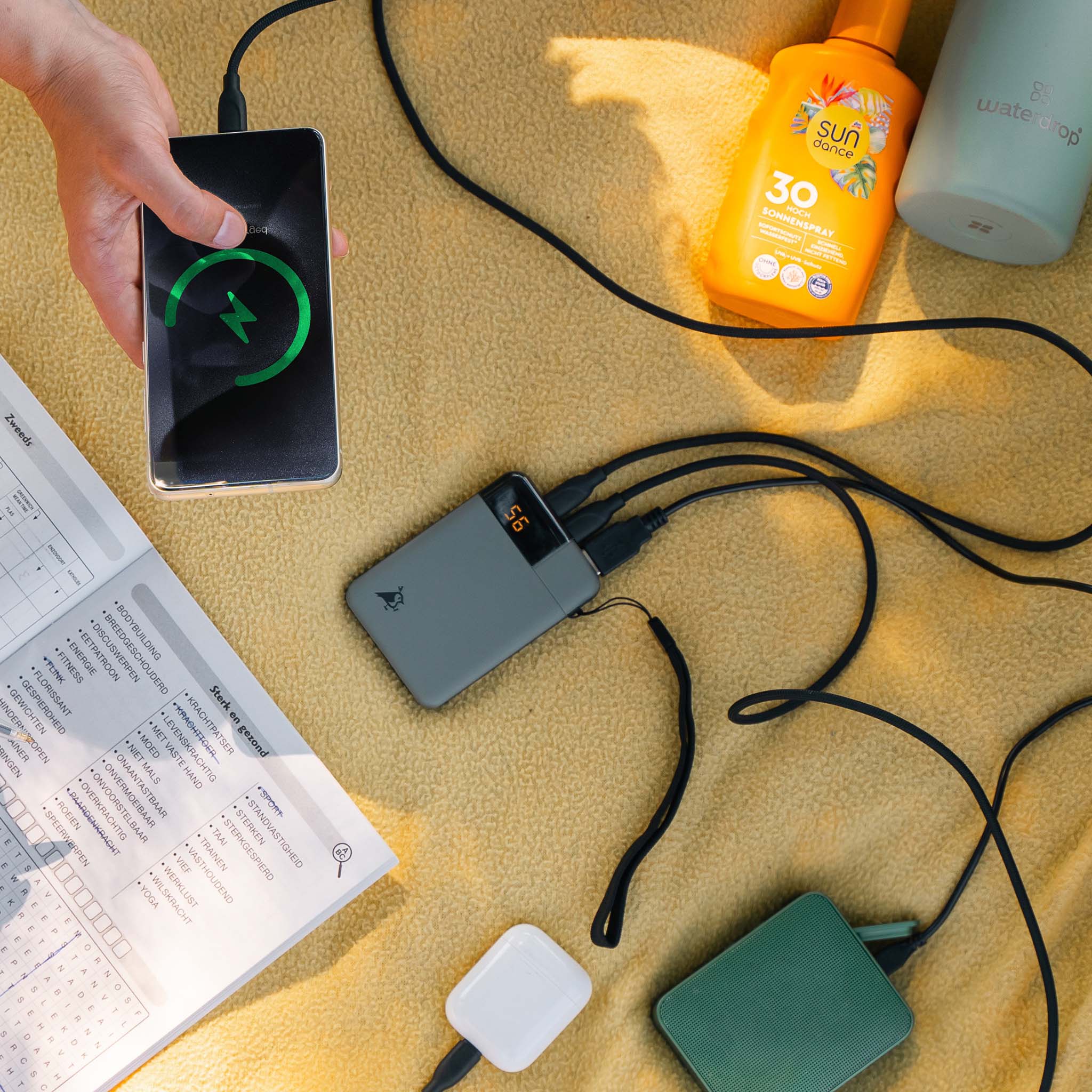 Aqiila Powerbird B5B powerbank 5 000 mAh 12W svart