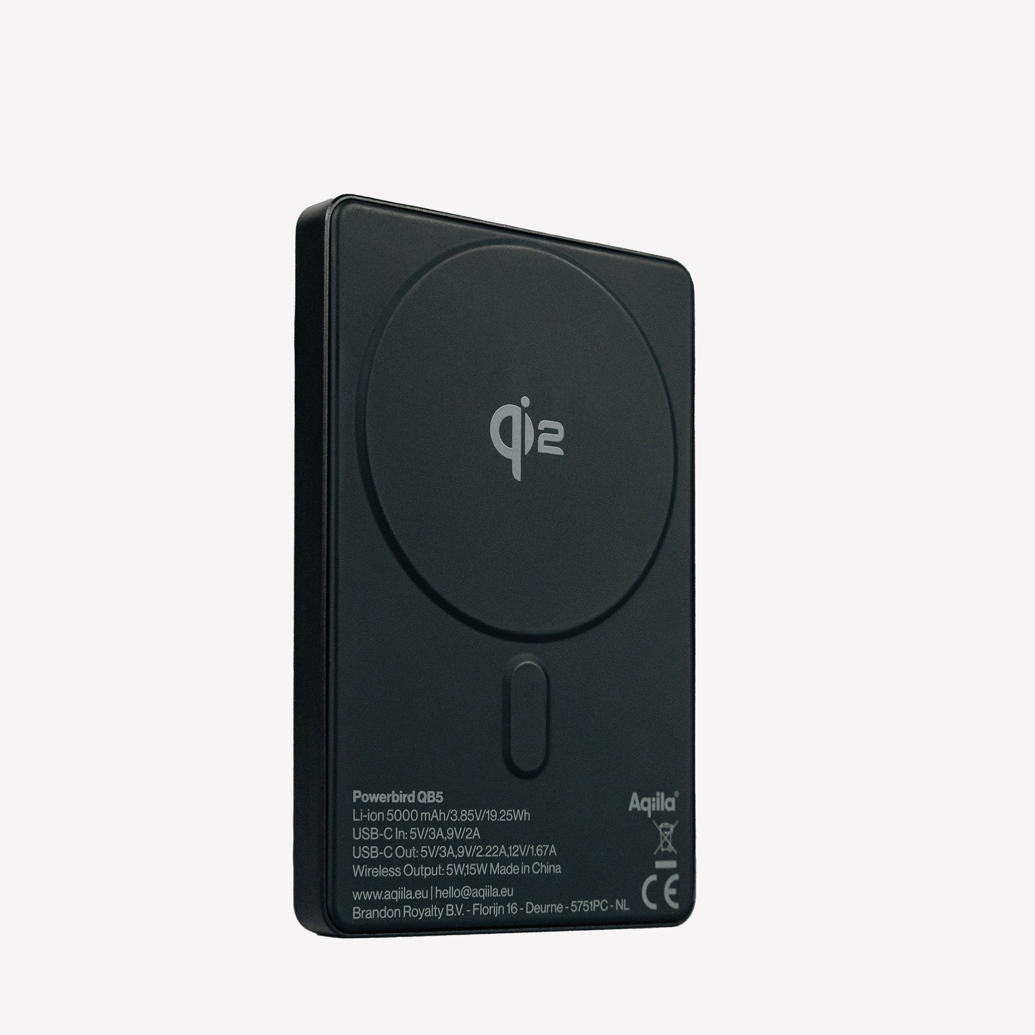 Aqiila Qi2 trådlös powerbank 5 000 mAh