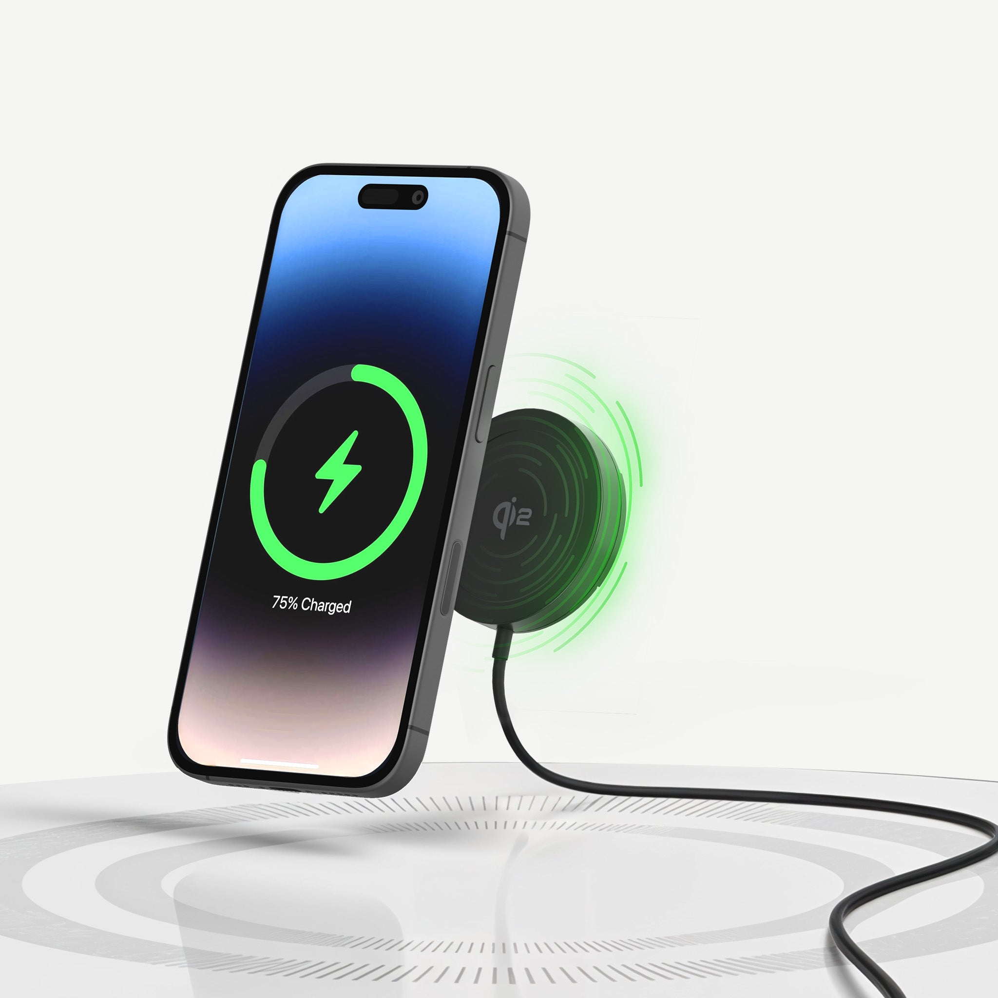 Aqiila Chargebird Qi2 trådlös laddare med universellt bilfäste