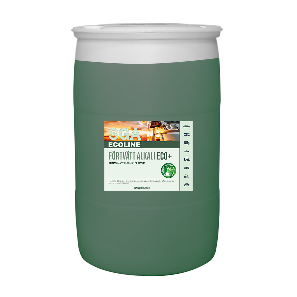 Kemikaliesvepet Alkalisk Förtvätt SGA ECOLINE Förtvätt Alkali ECO+ 200L