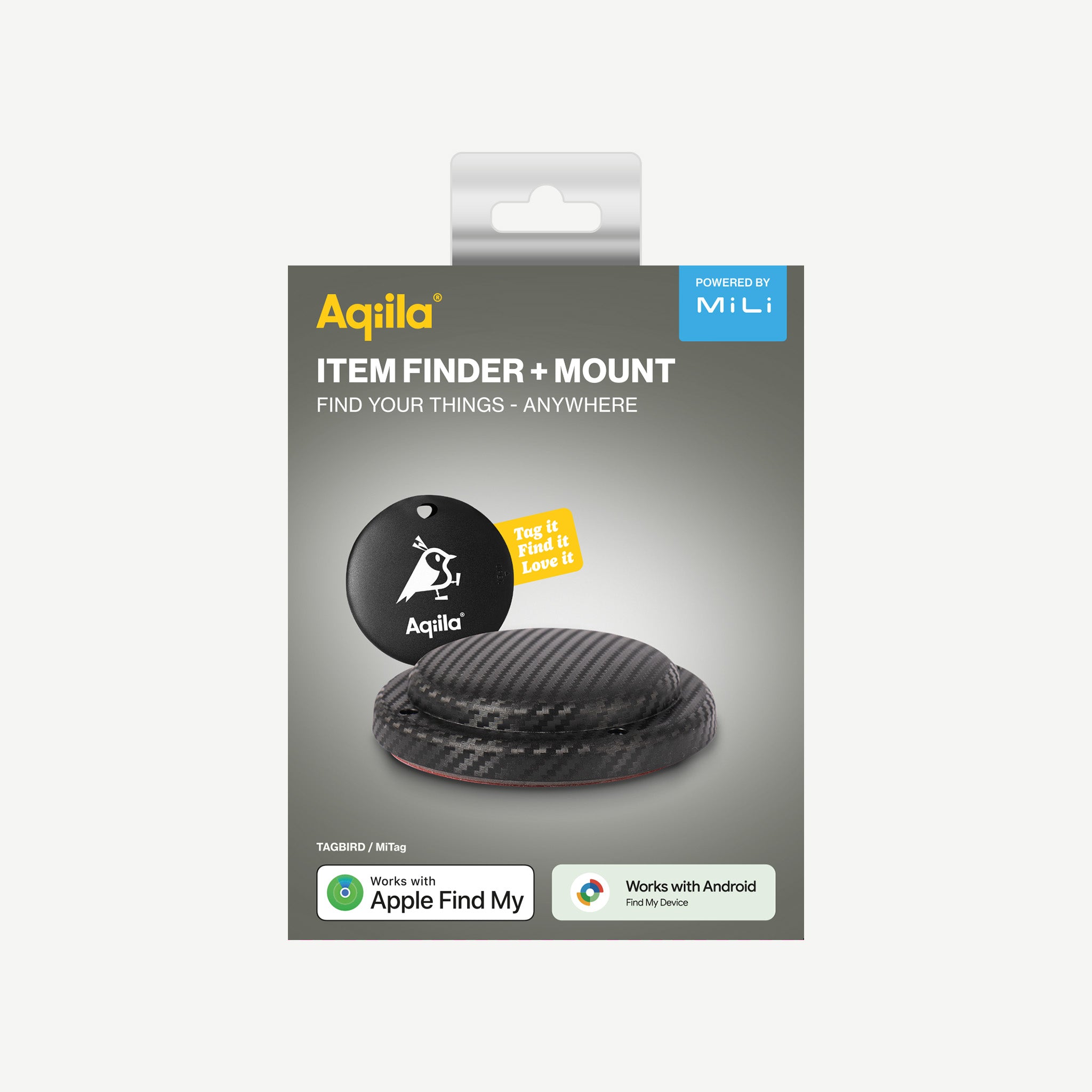 Aqiila Tagbird tracker med fäste