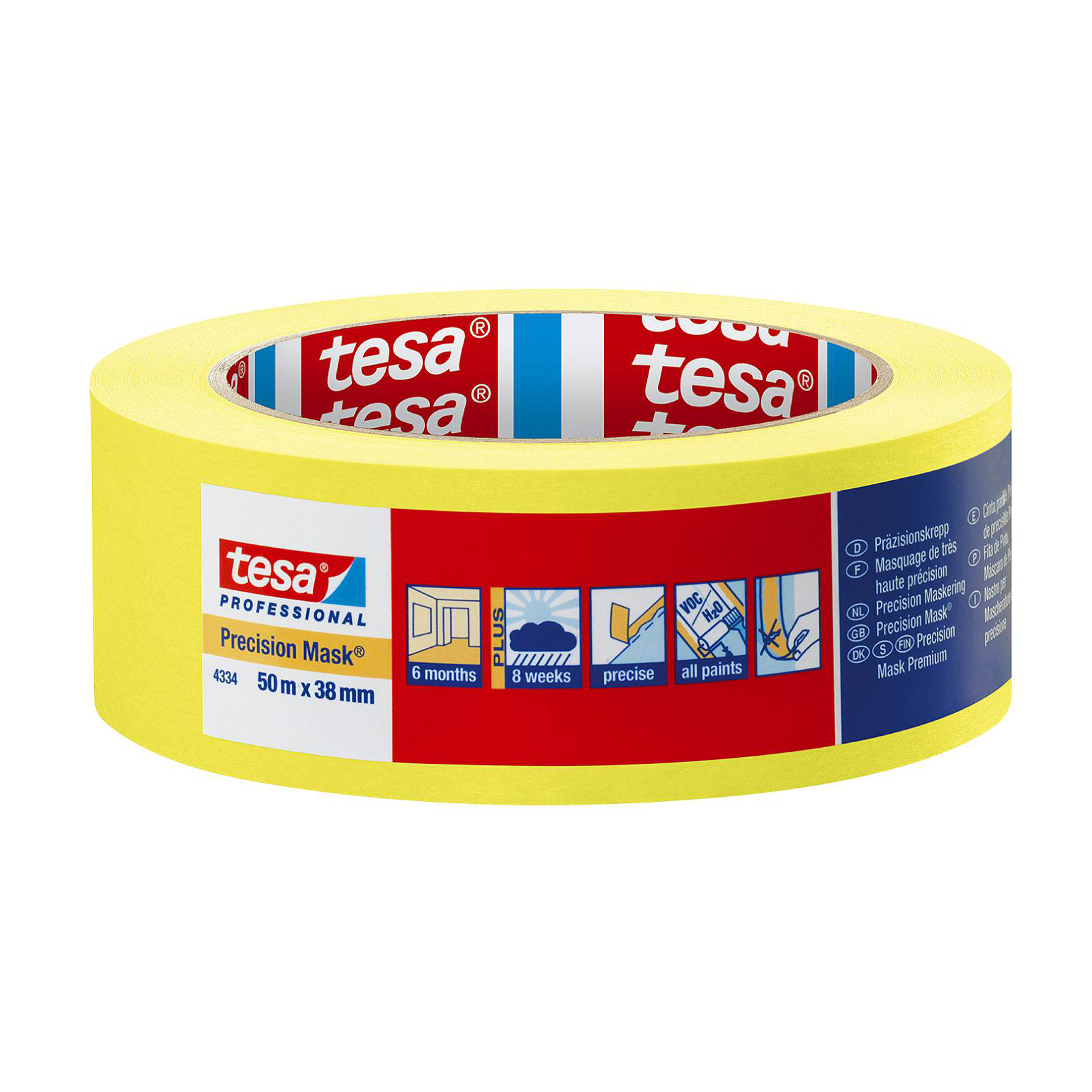 Maskeringstejp Tesa 4333, 38mm x 50m