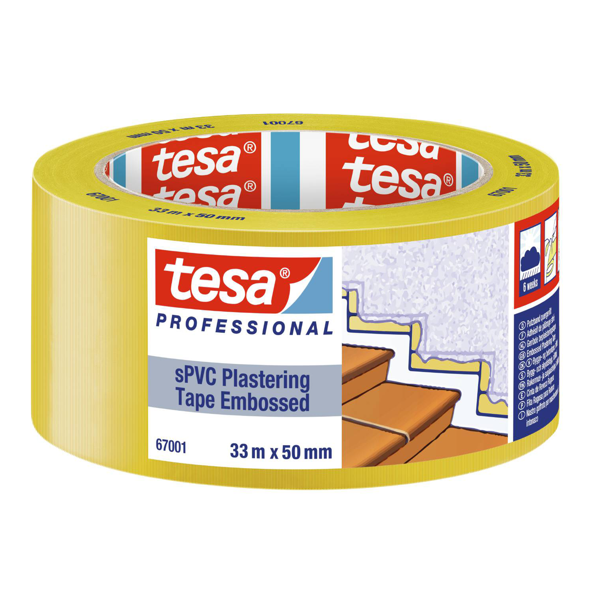Byggtejp Tesa sPVC 67001