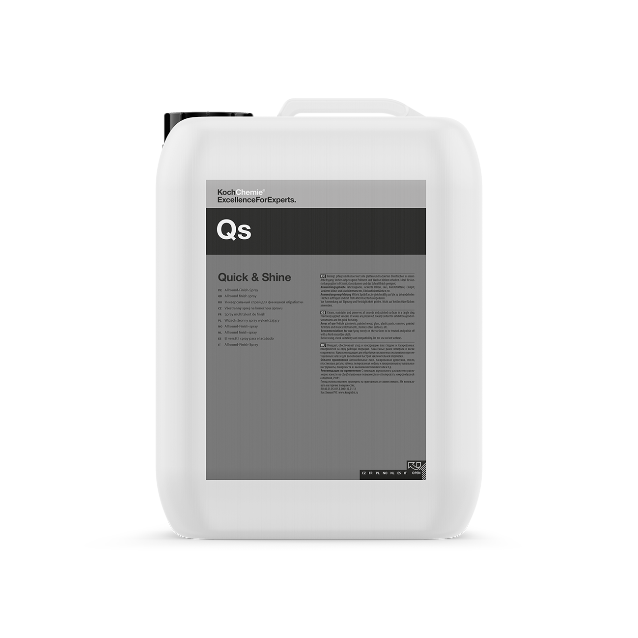 Quick detailer Koch-Chemie Quick & Shine Allround Finish Spray, 10 liter