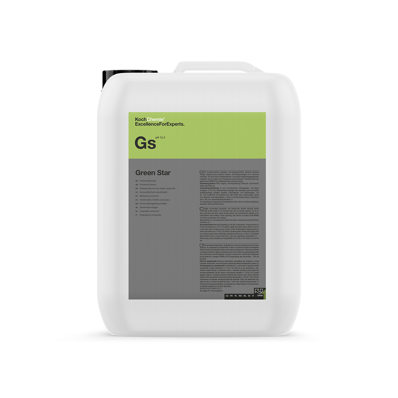 Alkalisk förtvätt Koch-Chemie Green Star, 11 kg